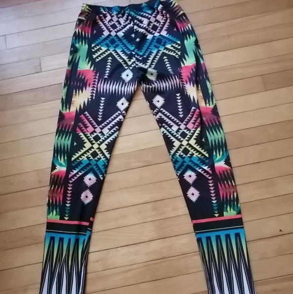 Rainbow pattern tights - Picture 3 of 3